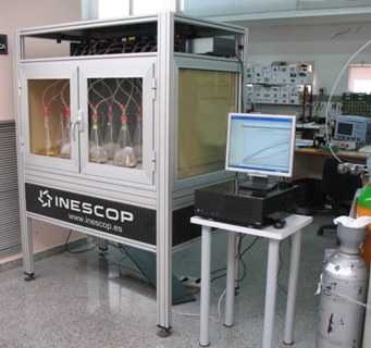 Procedimiento de detección, medición y monitorización modular de concentraciones de CO2 y O2 para reactores de biodegradación